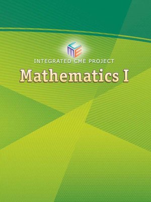 cover image of Integrated CME Project Mathematics I
